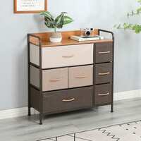 Amazon Brand - Umi Fabric Chest of 7 Drawers Closet Drawer Organizer