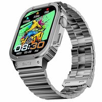 Fire-Boltt Maverick Smartwatch 51.308mm (2.02 inch) IPS Display, Luxury Stainless Steel Look, 320x385 Pixel Resolution, Bluetooth Calling, Voice Assistant (Silver)