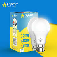 Flipkart SmartBuy 9 W Basic Round B22 LED Bulb (White, Pack of 10)