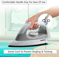 AGARO Eva Electric Dry Iron-750 Watts 750 W Dry Iron  (Grey)