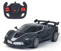 Amazon Brand - Jam & Honey Remote Control Car for Kids | High-Speed RC Car with Rechargeable Lithium Battery | Type-C Charging | LED Headlights | Black