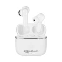 amazon basics True Wireless in-Ear Earbuds with Mic, Touch Control, IPX5 Water-Resistance,Bluetooth 5.0, Up to 80 Hours Play Time, Voice Assistance&Fast Charging (Black)