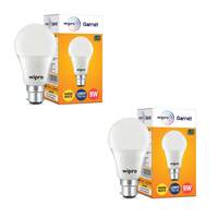 wipro 9W B22 LED Warm White Bulb, Pack of 2 (N90002)