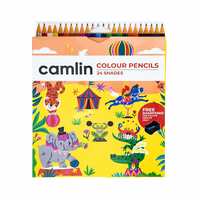Camlin Kokuyo 4192567 24-Shade Full Size Colour Pencil Set (Assorted)