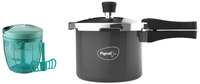 Pigeon Hard Anodised Pressure Cooker Outer Lid with Induction Base 3 Litre & Pigeon Handy Chopper