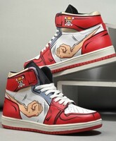 AfroJack Men Anime Printed Round Toe Memory Foam Sneakers