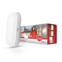 Murphy 20W LED Oval Shape Bulkhead Wall Lamp | IP66 Waterproof Outdoor Light for Gardens, Porches & Bathrooms | Cool White, Pack of 1 | 2-Year Warranty