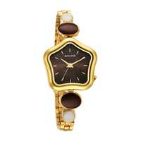 Sonata Utsav Brown Dial Yellow Bi Metal Strap Watch for Women-NS8185YM02 Apply 5% coupon