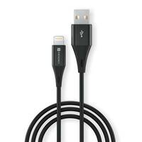 Portronics por 1392 fast charging 1m USB to lighting charging cable 480 mbps black for iphone (Location Specific)
