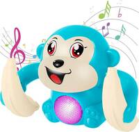 KOBBET Dancing Monkey Musical Toys for Tumble Toy with Voice Control Light & Sound Toys (Multicolor)