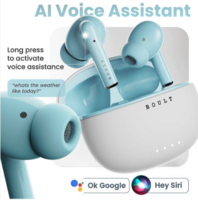  BOULT AUDIO Shadow Bluetooth Earbuds with 40H Playtime, ENC Mic & 45ms Low Latency, IPX5