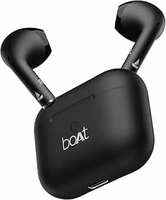 Boat Airdopes Joy, 35Hrs Battery, Fast Charge, IWP Tech, Low Latency, 2Mic ENx, Type-C Port, v5.3 Bluetooth Earbuds, TWS Ear Buds Wireless Earphones with mic(Jet Black)