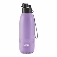 MILTON Climb 1100 Stainless Steel Sipper Water Bottle 1150 ml, Single Walled, ISI Certified I Leak Proof Lid, Rust Proof I For School, Office, Gym I Purple