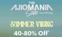 The Ajiomania Sale - 40% - 80% Off + 10% off with Federal Bank Cards+ Flat 15 % Cashback