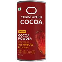 Christopher Cocoa, Natural Cocoa Powder, Unsweetend (Bake, Cake, Hot Chocolate, Drinking Shakes), 200g