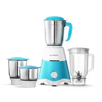 Longway Super Dlx Mixer Grinder Powerful Motor with 1 Year warranty (White & Blue) (4 Jar)