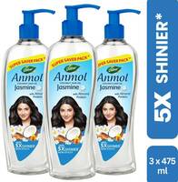 Dabur Anmol Jasmine Non-Sticky Coconut Oil with Almond Protein & Vitamin E |5X Shinier Hair Oil  (1425 ml)