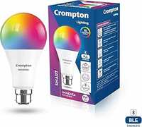 Crompton Immensa 9W Bluetooth Enabled Smart Bulb B22 | 16 million Colours | White Tunable (Warm, Neutral & Cool White) & Dimmable | App-Control |Music Sync|Perfect light for all occasions|Pack of 1
