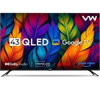 VW 109 cm (43 inches) Pro Series 4K Ultra HD Smart QLED Google TV VW43GQ1 (Black) 