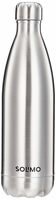 Amazon Brand - Solimo Stainless Steel Insulated Bottle Flask, 1000 ml, Silver