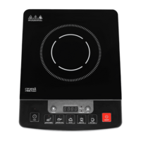 Croma 1600W Induction Cooktop with 5 Preset Menus