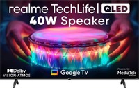 Realme TechLife CineSonic Q 139 cm (55 inch) QLED Ultra HD (4K) Smart Google TV  (55UHDGQRWSGQ)