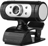 Zebronics Zeb-Ultimate Pro (Full HD) 1080p/30fps Webcam with 5P Lens, Built-in Mic