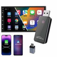  2 in 1 Wireless Carplay & Android Auto Adapter Converts Wired to Wireless Dongle for Car