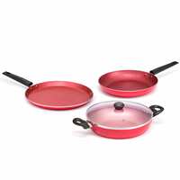 Butterfly Coral DLX KCP 3 Non Stick Cookware Set [Apply ₹697 Off Coupon]