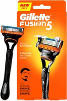 Gillette Fusion Manual Razor for Men with styling back blade for Perfect Shave and Perfect Beard Shape 