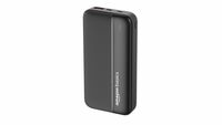 Amazon Basics 20000 mAh Power Bank | 22.5W Fast Charging | Dual Output & Input | Charge 3 Devices Simultaneously | for Smartphones, TWS Earbuds, Speakers, Tablets (Black)