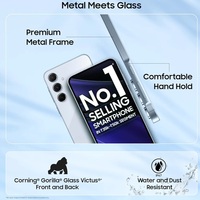 Samsung Galaxy A55 5G (Awesome Iceblue, 8GB RAM, 128GB Storage) | Metal Frame | 50 MP Main Camera (OIS) | Nightography | IP67 | Corning Gorilla Glass Victus+ | sAMOLED with Vision Booster