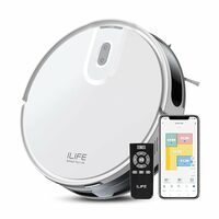 ILIFE V20 Robotic Vacuum Cleaner with SoF Navigation - Control via App, Alexa & Google Home