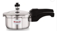NIRLON Stainless Steel with Sandwich Bottom Outer Dome Lid Pressure Cooker 1 L Outer Lid Induction Bottom Pressure Cooker  (Stainless Steel)
