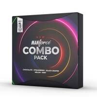 Fresh - Manforce 3 in 1 Condoms Combo Pack, Assorted Flavours  - 20 Pieces (Pack of 5)