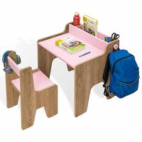 Alex Daisy Norway Kids Table and Chair Set for 3-12 Years - Pink, Engineered Wood, 65 x 54 x 64 Centimeters