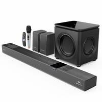 ZEBRONICS 1100 Watts Powerful Soundbar, 7.2.4 Home Theatre, Wireless