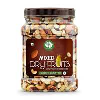 Go Vegan Healthy Nutmix (500gm) Dried Almonds, Black Raisins & Many More. (Jar Pack)