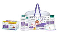 Himalaya Baby Gift Pack Basket,Pack of 1 Set,White & Himalaya Gentle Baby Soap Value Pack, 4 * 75g