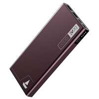 boAt Energyshroom PB300 Powerbank with 10000mAh Battery, 22.5w Fast Charging, Micro USB Input 12-Layer Smart IC Protection, LED Indicators and Aluminum Alloy Casing(Burgundy)