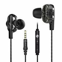 pTron Boom Ultima V2 Dual Driver, in Ear Gaming Wired Earphones with Mic