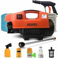 AGARO Supreme High Pressure Washer, Car Washer, 1800 Watts Motor, 120 Bars, 6.5L/Min Flow Rate