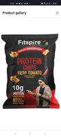Fitspire Protein Chips, 10g Protein, Gluten Free, No Cholesterol, 37g, Pack of 1 (37 gram Per pack, Fiery Tomato)