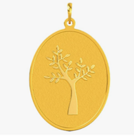 Manappuram Riti Jewellers -  22k (916) 2.00 Gm (Tree Yellow Pendant)