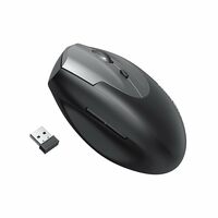 amazon basics Ergonomic Mouse, Vertical Mouse 6 Buttons Adjustable Upto 1600 DPI with USB Computer Mouse, 2.4G Optical Wireless Mouse for Laptop/Mac/PC