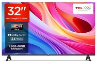 TCL (32 inches) Metallic Bezel-Less S Series Full HD Smart LED Google TV 