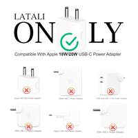 LATALI Cartoon 3D Design Protective Case Compatible with Apple 18W - 20W USB-C Power Adapter Charger, Protective Cover for iPhone 18W & 20W Power Adapter Charger with Wire Saver. (Astronaut)