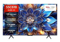 TCL (55 inches) 4K Ultra HD Smart QLED Google TV at ₹30,289