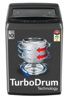 LG 8 kg 5 Star, Smart Inverter Technology, TurboDrum, Smart Diagnosis with Soft Closing Door Fully Automatic Top Load Washing Machine Black (T80VBMB4Z)