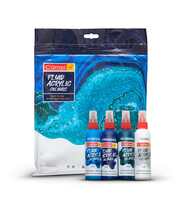 Camel Fluid Acrylic Kit-Aqua Series,Multicoloured